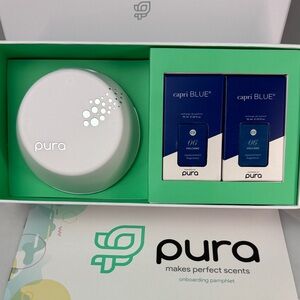 Pura Home Scent Diffuser Set - White and Blue